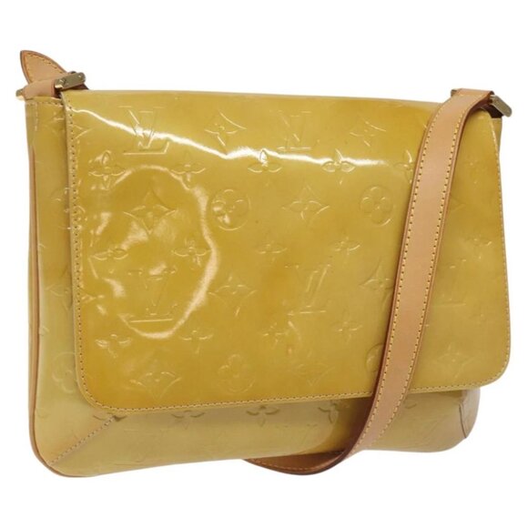 LOUIS VUITTON Monogram Vernis Thompson Street Bag Beige M91301 LV Auth th5733 - Picture 1 of 16